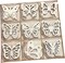 Pack of 45 Unfinished Wooden Butterfly Shaped Cutouts for DIY Crafts 3.5 Inch 5-Count Each